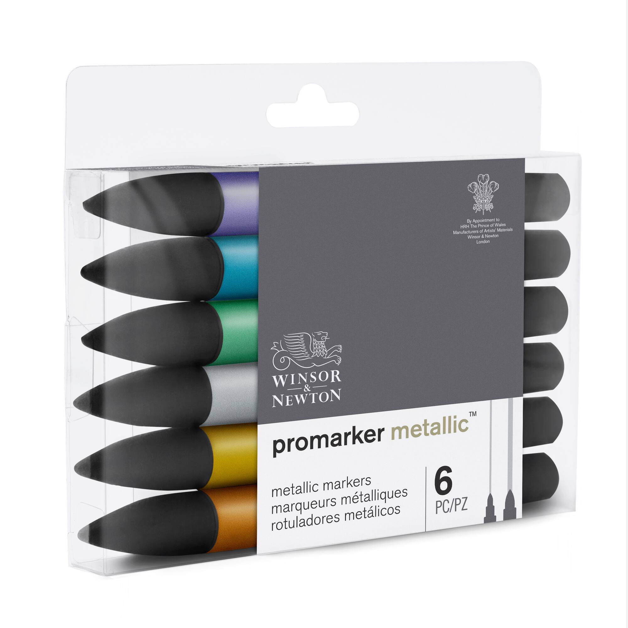 Winsor & Newton™ ProMarker Metallic™ Marker Set